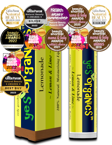 Lemon & Lime Lip Balm | Yes Organics | Award Winning Lip Balm | Best Organic & Natural Lip Treatment