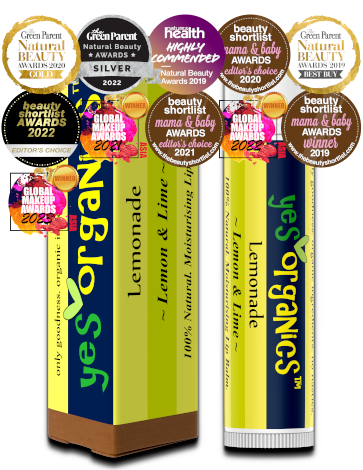 Lemon & Lime Lip Balm | Yes Organics | Award Winning Lip Balm | Best Organic & Natural Lip Treatment