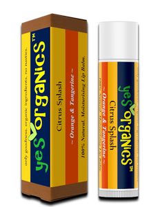 Citrus Splash, Orange & Tangerine Lip Balm, Organic & Natural Lip Balm, Best Lip Balm, New Zealand Made Lip Balm, Yes Organics