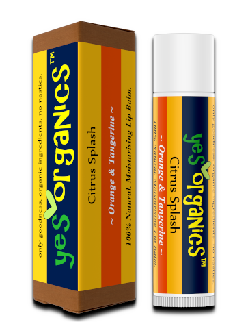 Citrus Splash, Orange & Tangerine Lip Balm, Organic & Natural Lip Balm, Best Lip Balm, New Zealand Made Lip Balm, Yes Organics