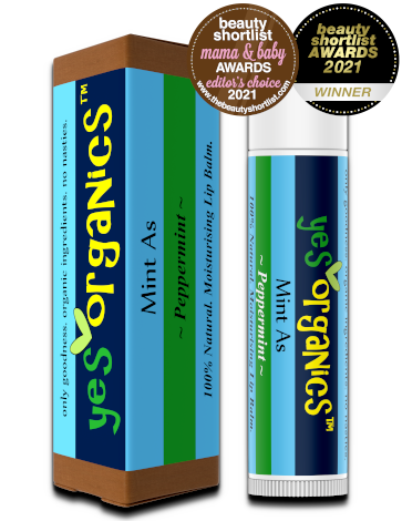 Peppermint Lip Balm | Organic & Natural | Yes Organics | Heal dry lips | New Zealand Made | Natural Lip Plumper | Plumping Lip Treatment