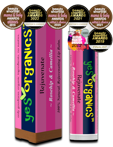  Award-Winning Rosehip Lip Balm | Anti-ageing Lip Balm | Rosehip & Camellia Lip Balm | Best Natural Anti-ageing Lip Treatment | Yes Organics